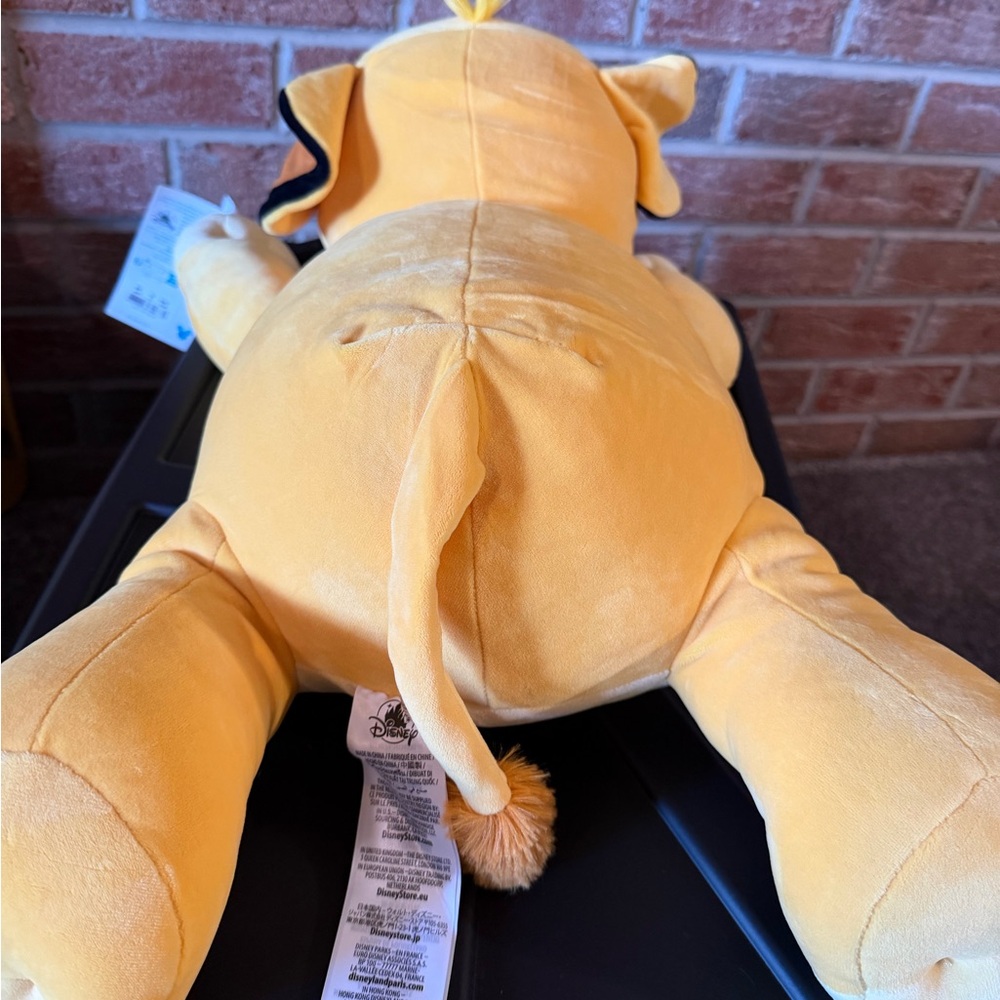 NEW NWT Disney Simba Plush Toy - Yellow Soft Cuddly Stuffed Animal - Picture 5 of 6